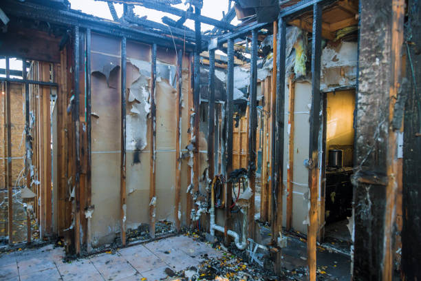 Professional Fire Damage Removal technician working in Marion, AR
